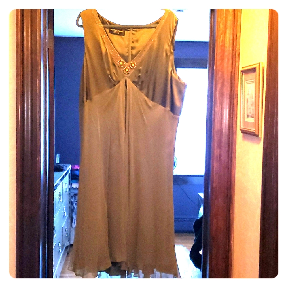 Flowy plus size formal dress